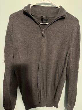 Jos. A. Bank Men's Dark Gray Half-Zip Sweater